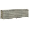 Patio Storage Box Poly Rattan 78.7"x19.6"x23.6" Gray