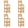 5 Piece Patio Bar Set Solid Acacia Wood