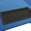 10-Player Poker Table with Chip Tray Blue 63"x31.5"x29.5"